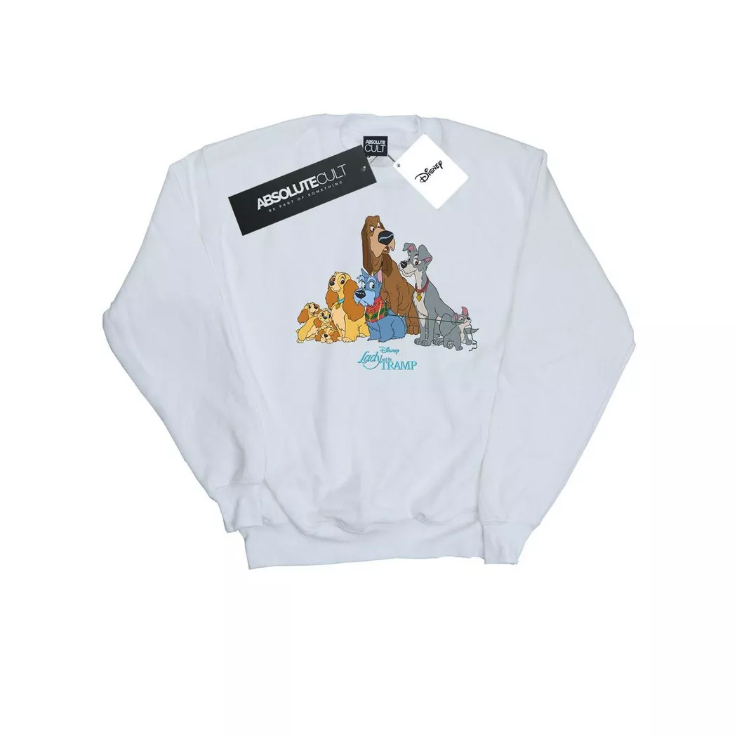 Disney - Lady And The Tramp Sweatshirt, für Herren, Weiss, Größe L