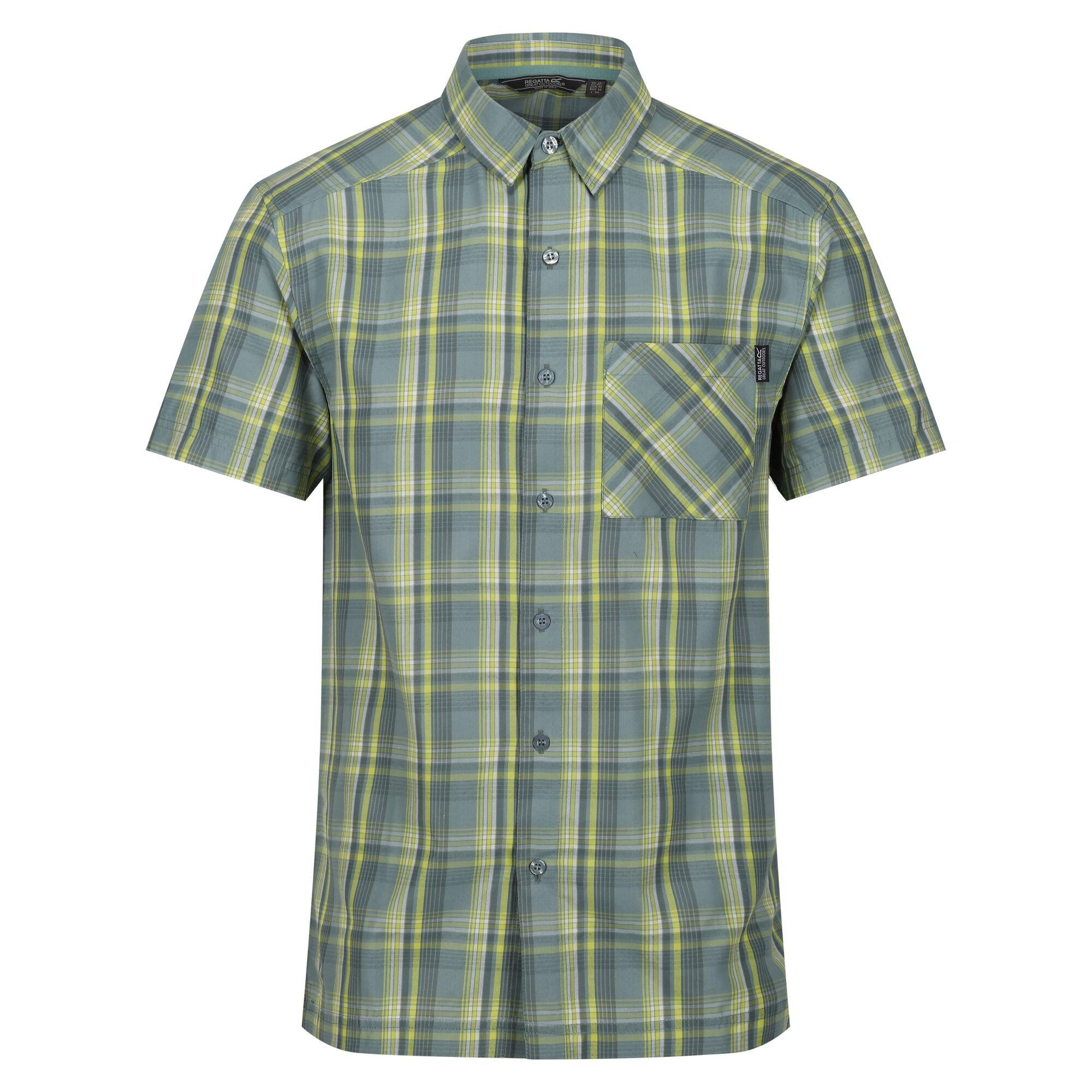 Image of Mindano Vii Hemd Kurzärmlig Herren Ozeangrün M