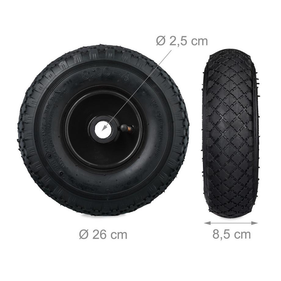 B2X  jeu de 2 roues pour pick-up jante acier 3.00-4 