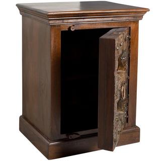 mutoni Table de chevet Elvana marron 55x70  