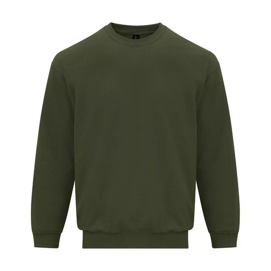 Gildan - Softstyle Sweatshirt Mittelschwer, für Damen, Militärgrün, Größe S