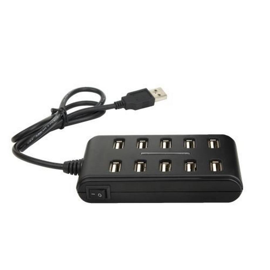 On Earz Mobile Gear  Hub On Earz Mobile Gear 10 Ports USB 2.0 avec adaptateur secteur 2.5A 