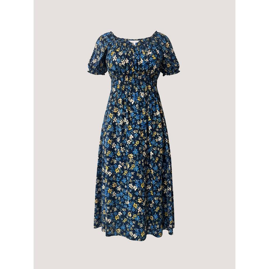 APRICOT Robe Midi Milkmaid Motif Floral Délicat  