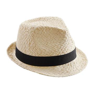 Chapeau trilby en paille