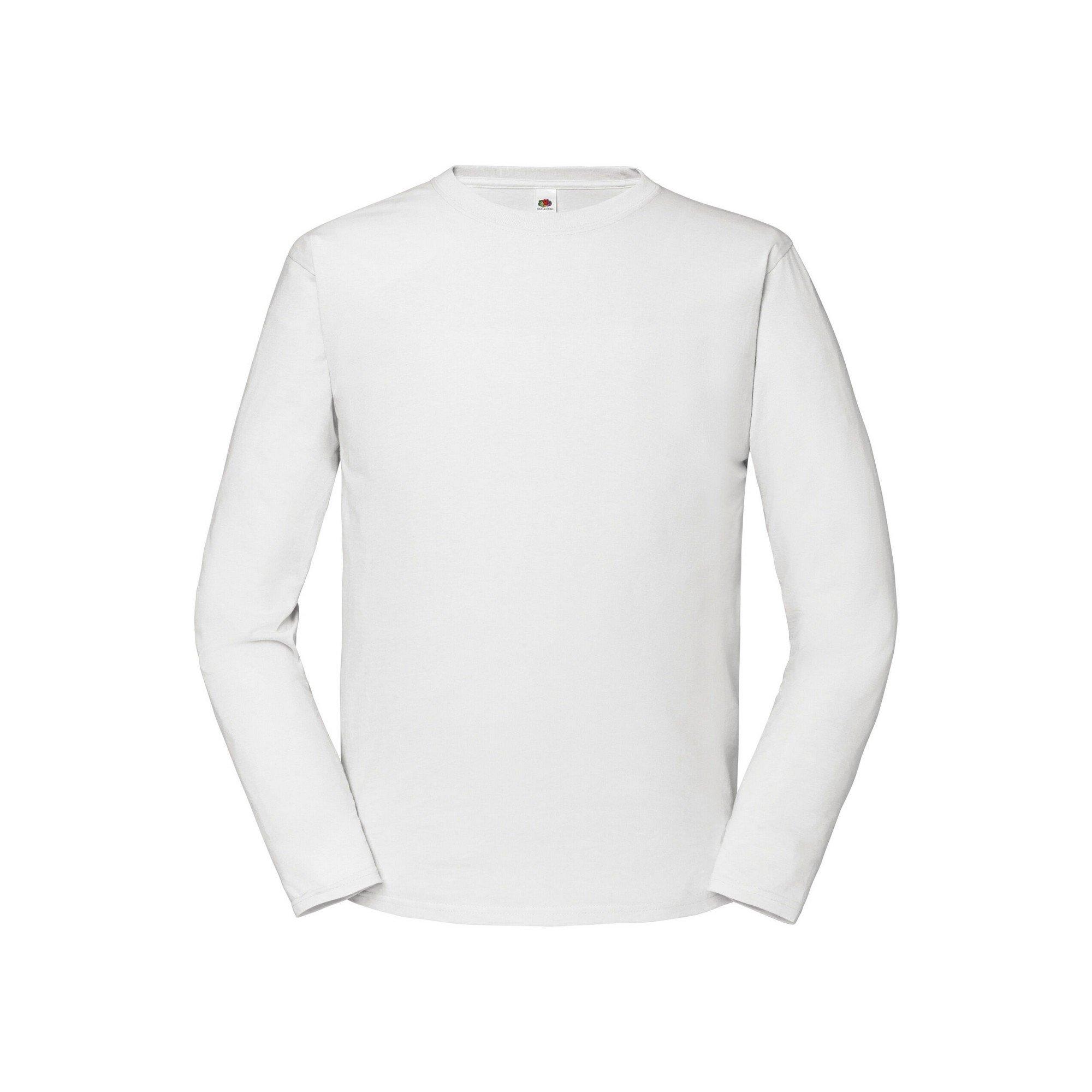 Image of Iconic Premium Tshirt Langärmlig Herren Weiss L