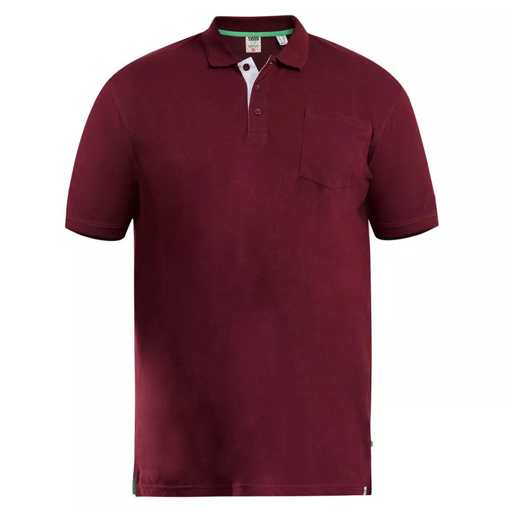 Duke - Kingsize Pique Poloshirt Grant, für Herren, Bordeaux, Größe 5XL