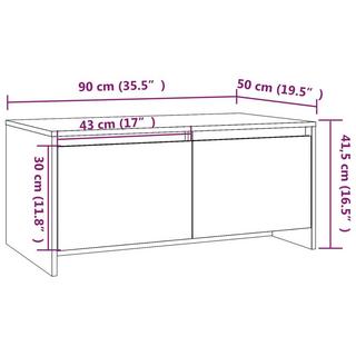 VidaXL Table basse bois d'ingénierie  