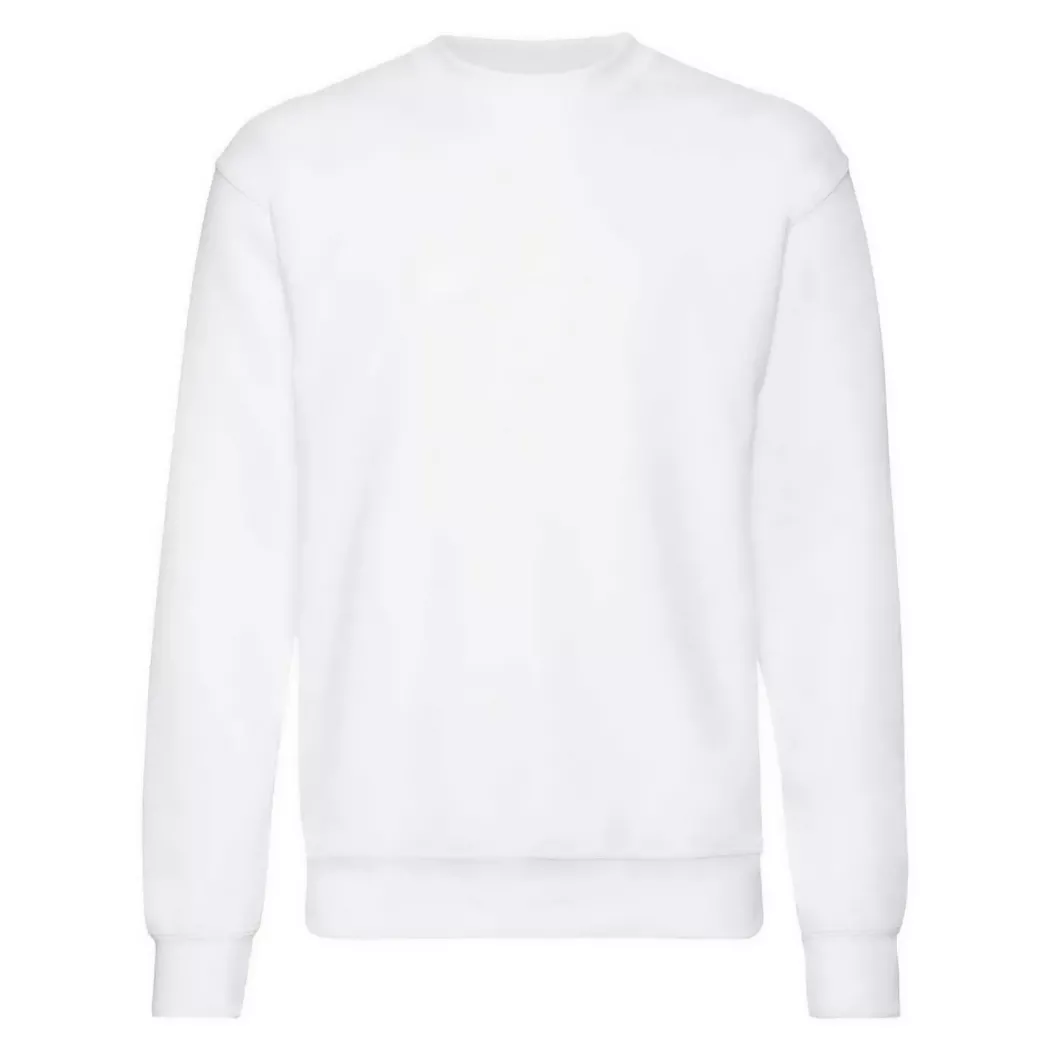 Fruit of the Loom - Classic Sweatshirt Überschnittene Schulter, für Herren, Weiss, Größe L