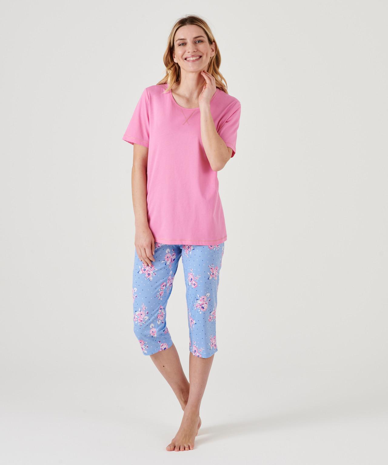 Image of Jersey-kurzpyjama Mit Glänzenden Details. Unisex Blau 34/36