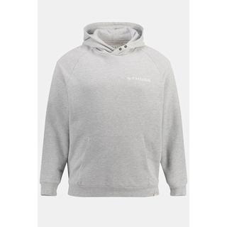 Sthuge  Sweat-shirt à capuche STHUGE. Molleton OEKO-TEX aspect chiné et imprimé poitrine - jusqu'au 8 XL 