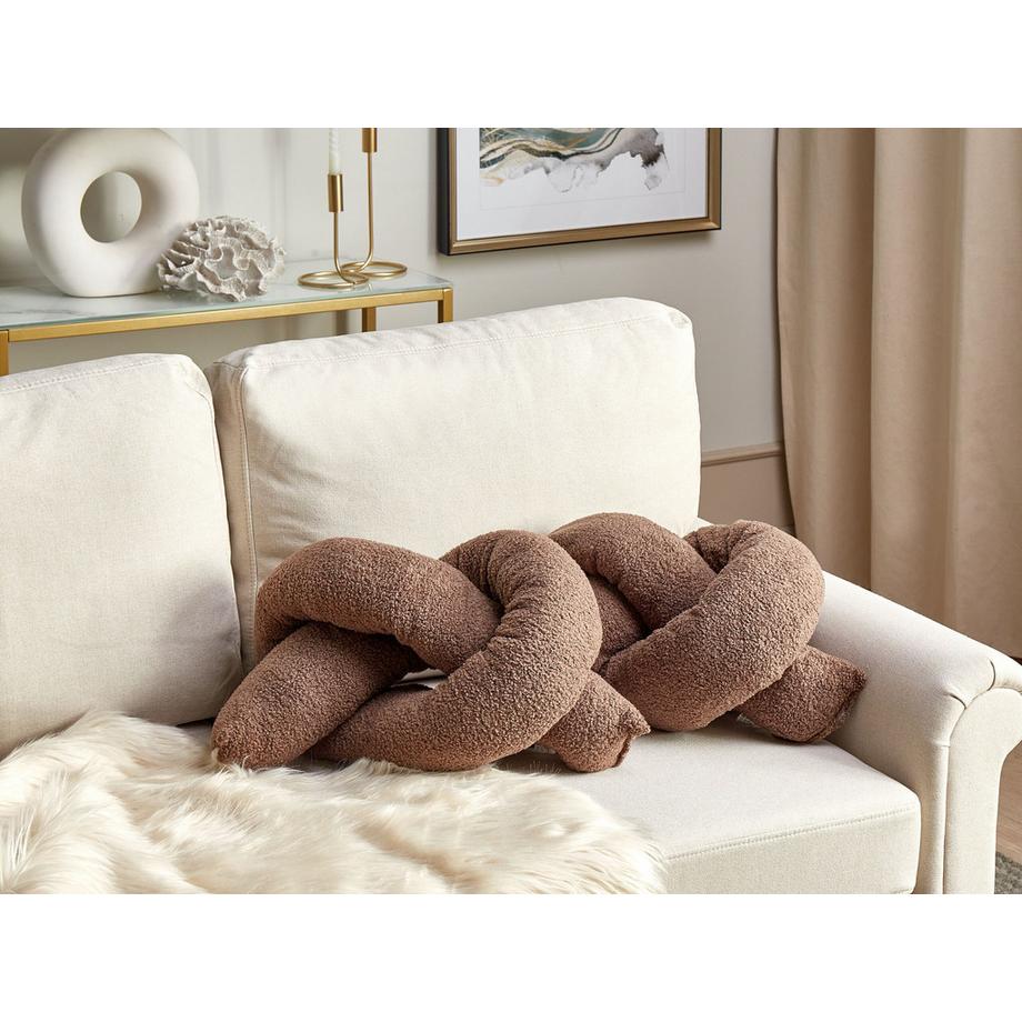 Beliani Dekokissen 2er Set aus Bouclé Modern GLADIOLUS  