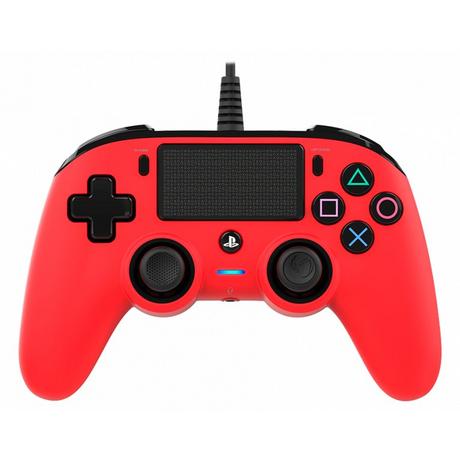 nacon  PS4OFCPADRED Gaming-Controller Rot USB Gamepad Analog / Digital PC, PlayStation 4 