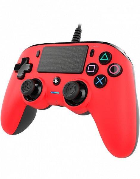 nacon  PS4OFCPADRED Gaming-Controller Rot USB Gamepad Analog / Digital PC, PlayStation 4 