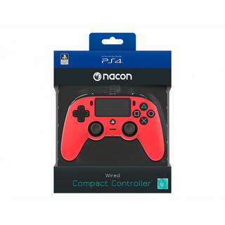 nacon  PS4OFCPADRED Gaming-Controller Rot USB Gamepad Analog / Digital PC, PlayStation 4 