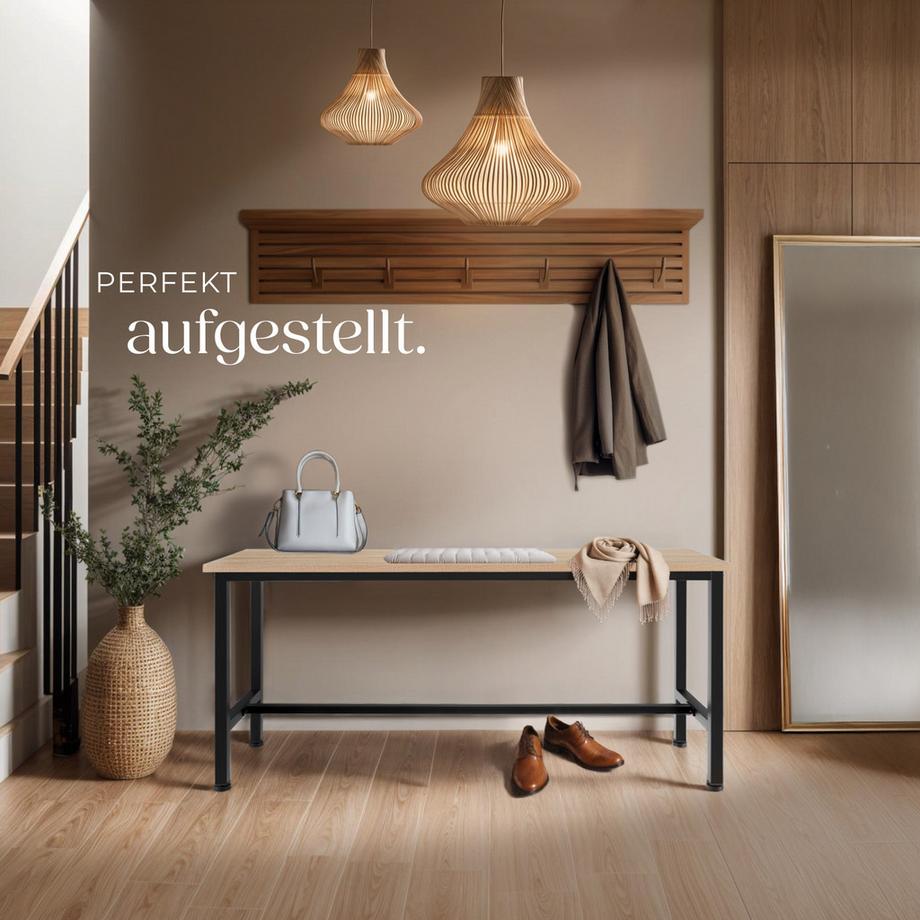 Tectake Set di 2 panche Fairfield stile industriale  