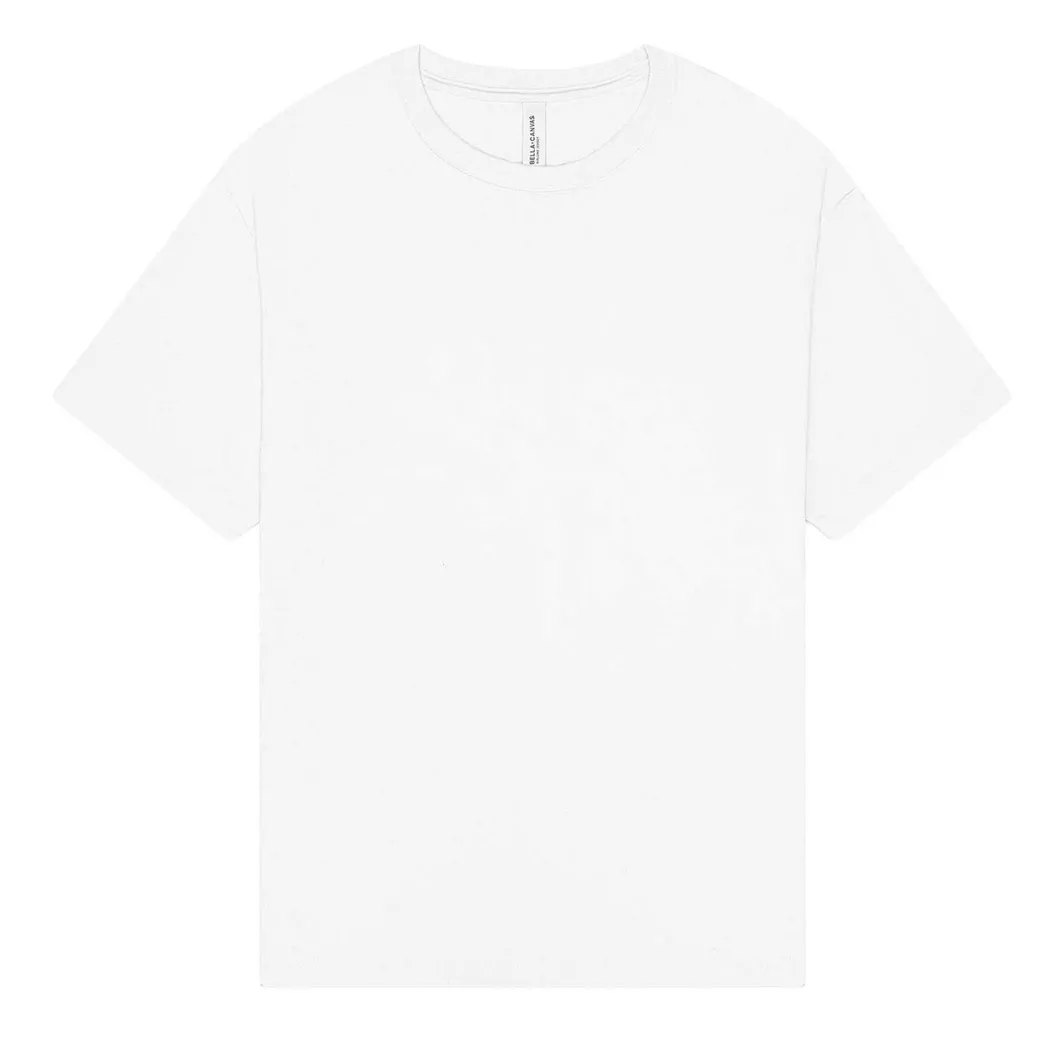 Bella + Canvas - TShirt Schwer, Kastig, für Damen, Weiss, Größe M