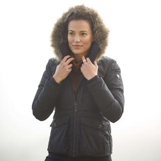 Ariat  daunenjacke mit kapuze, damen clairborne 