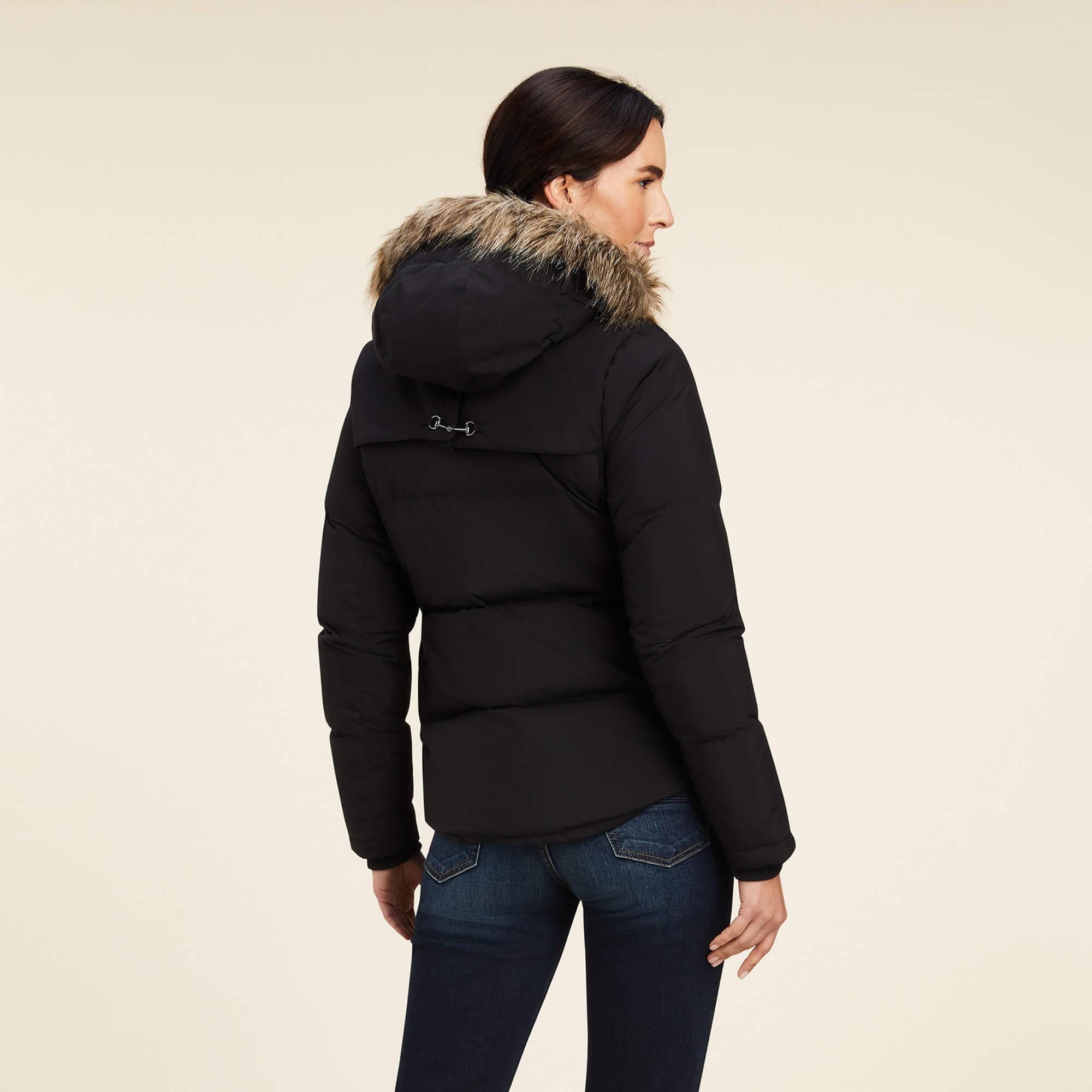 Ariat  daunenjacke mit kapuze, damen clairborne 