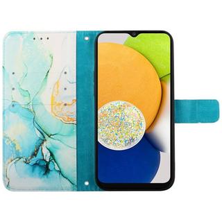 Cover-Discount  Galaxy A23 - Custodia in Pelle Green Marble 