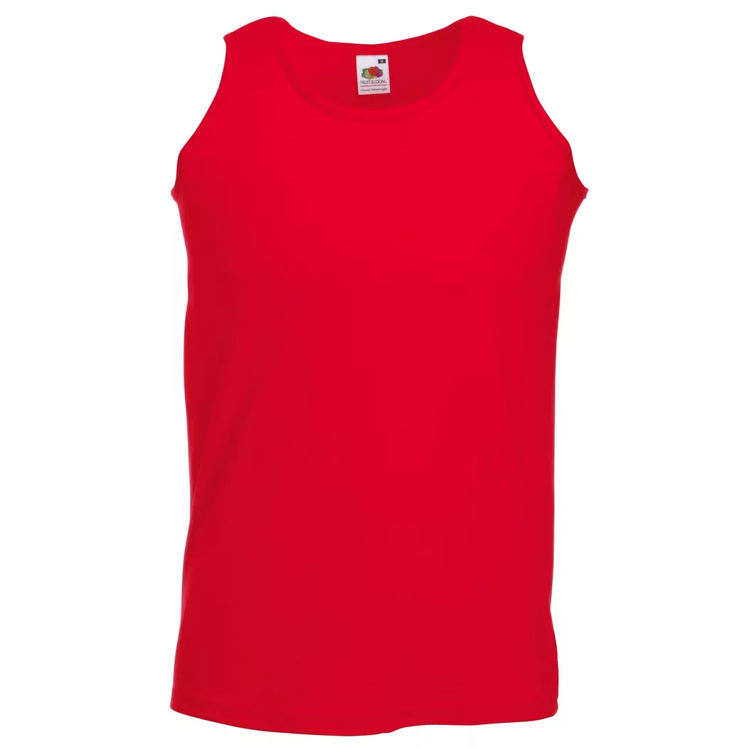 Fruit of the Loom - Athletic Tank Top Männer, für Herren, Rot Bunt, Größe L