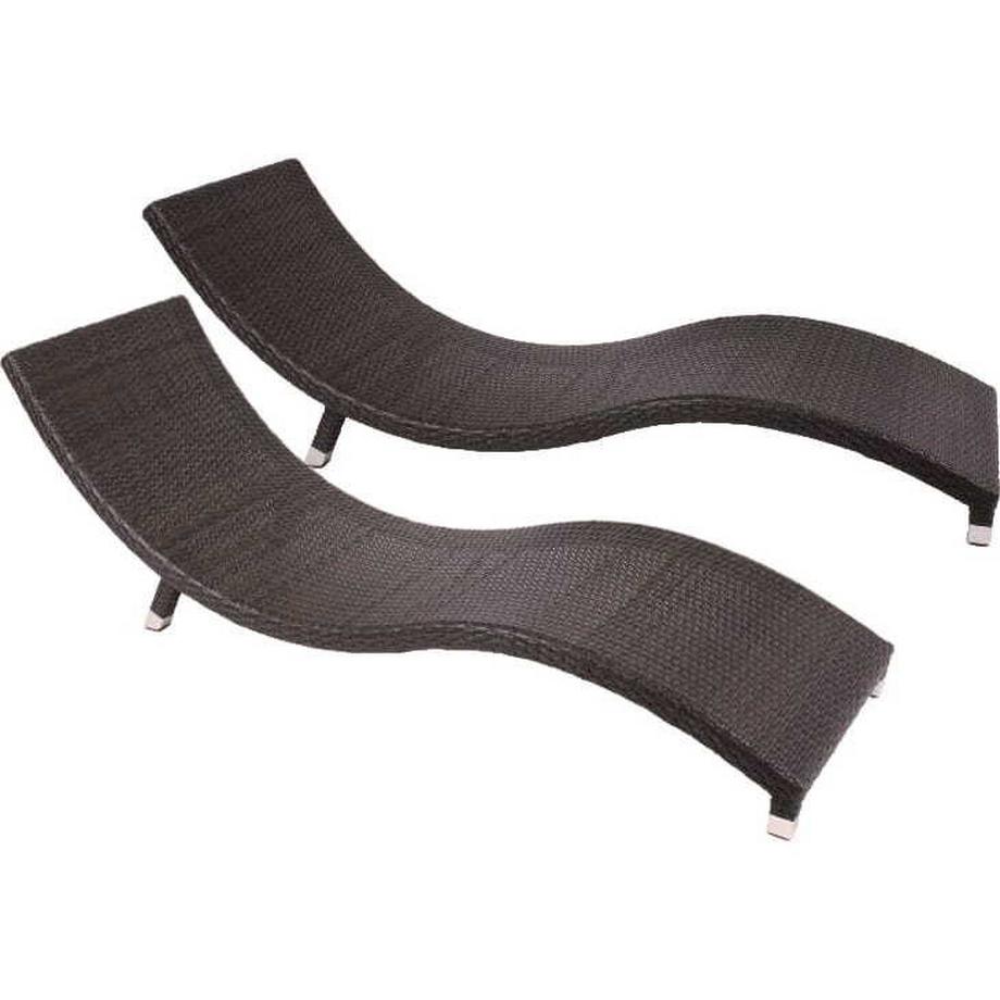 mutoni Sonnenliege Caracas coffee creme (2-tlg)  