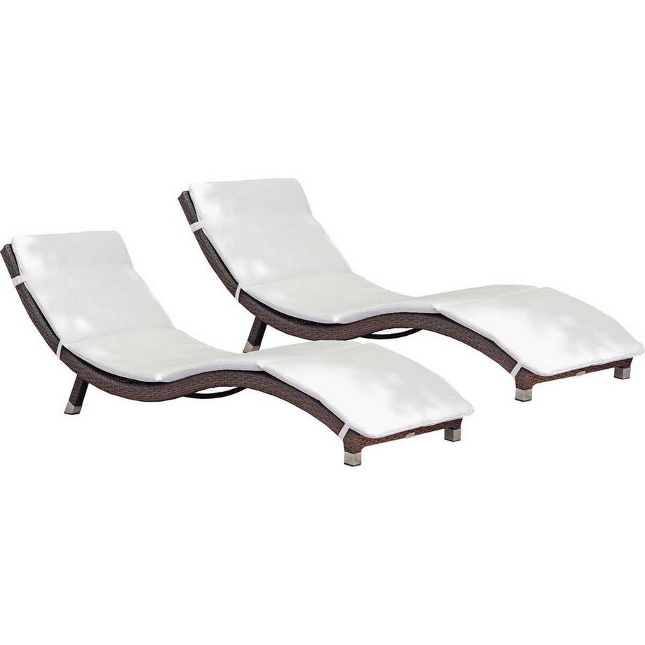 mutoni Sonnenliege Caracas coffee creme (2-tlg)  