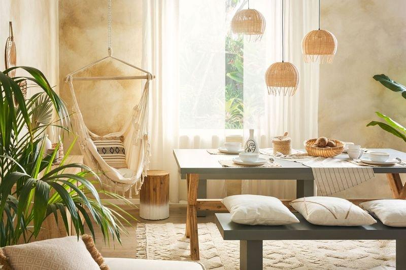 Image of Beistelltisch aus Teakholz Boho MOVAS Beistelltisch aus Teakholz Boho MOVAS