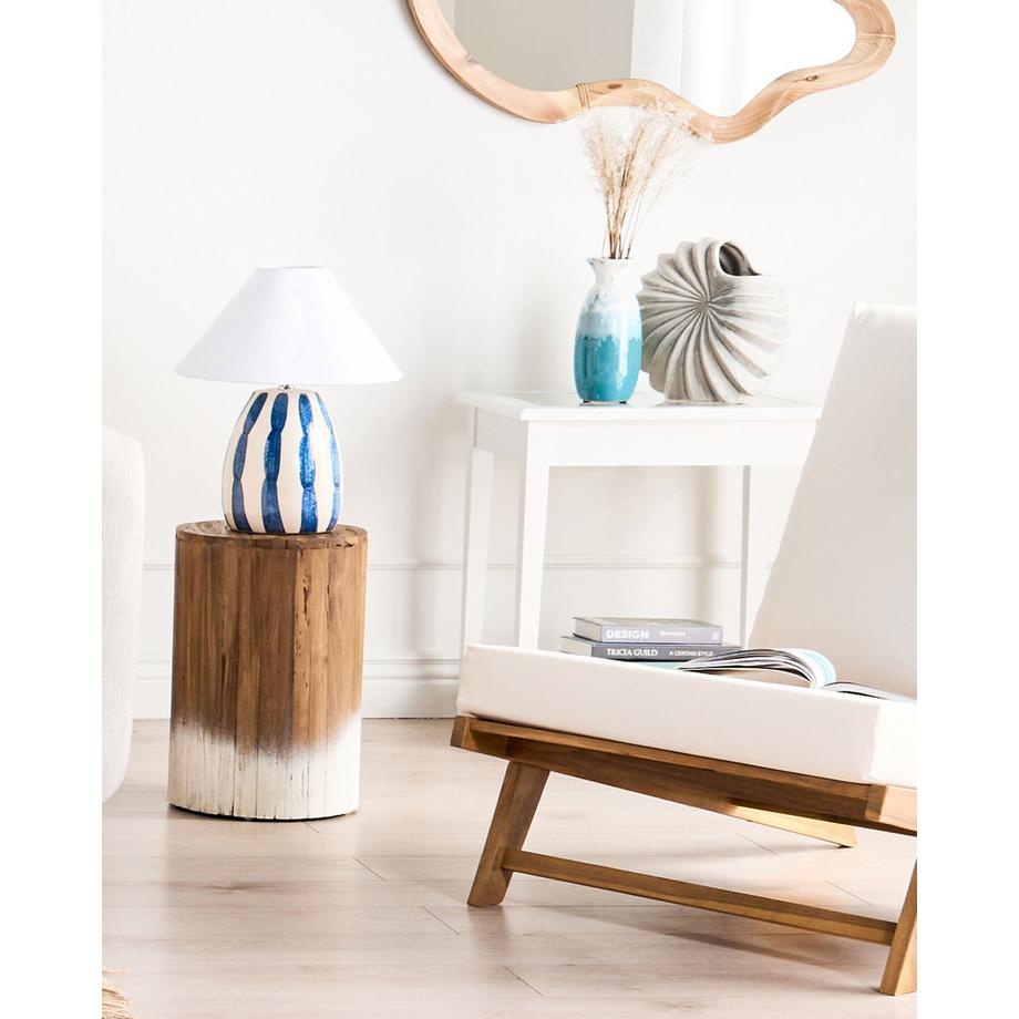 Beliani Tavolino en Legno di teak Boho MOVAS  