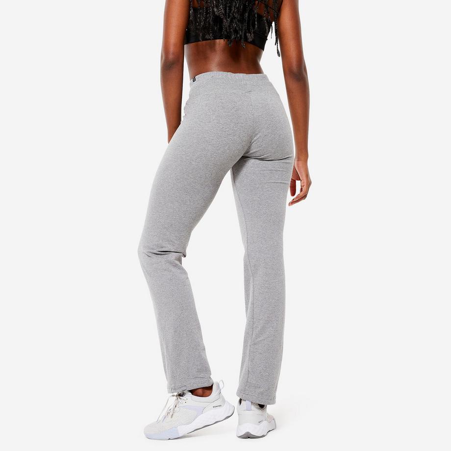 DOMYOS  Leggings donna taglio dritto cotone 