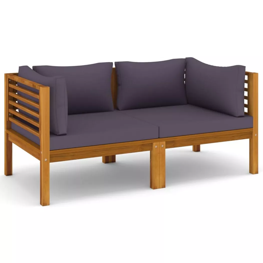 VidaXL - Garten-lounge-set akazienholz, One Size, Grau