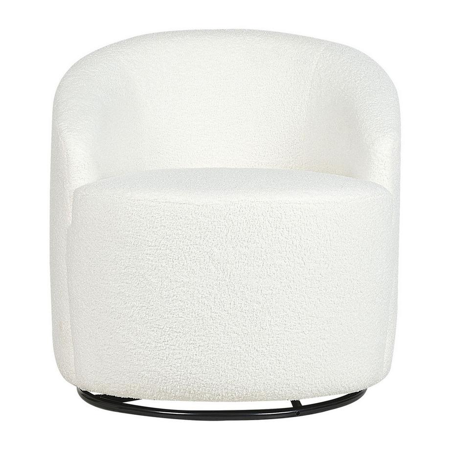 Beliani Drehsessel aus Bouclé Retro DAVIK  