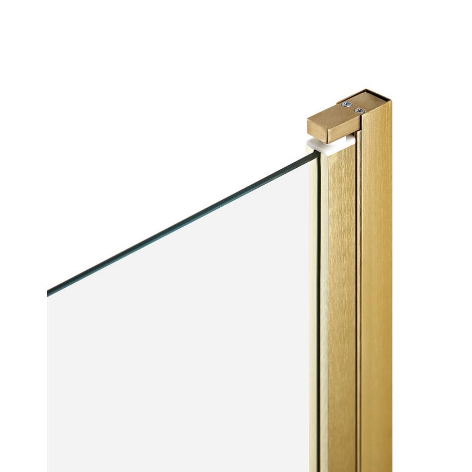 Beliani Paroi de bain douche en Verre de sécurité  LAPAN  