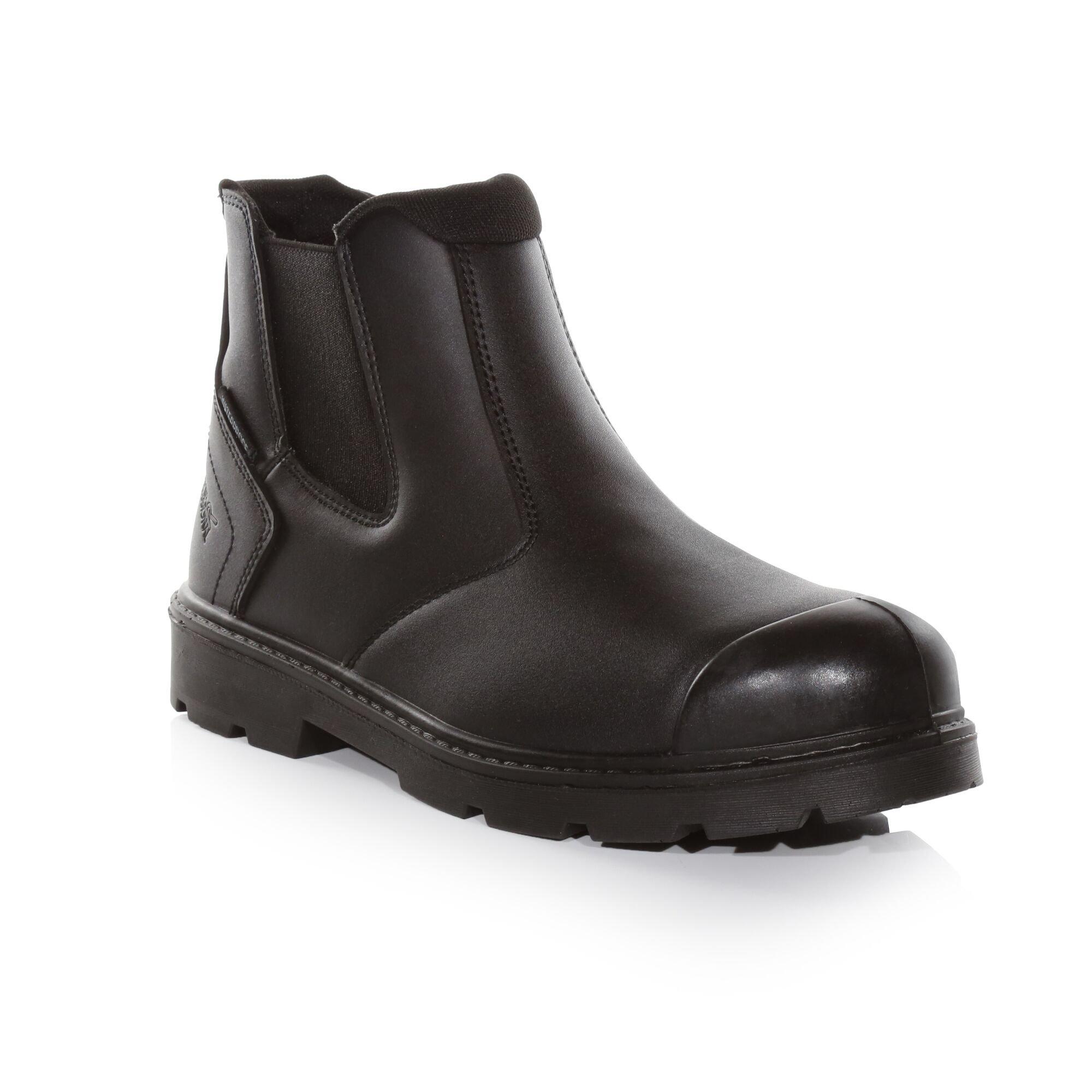 Image of Dealerstiefel, Wasserfest, Aktion Leder Unisex Schwarz 41