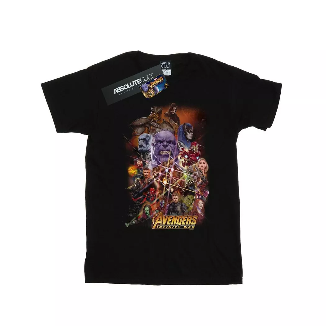 MARVEL - Avengers Infinity War TShirt, für Herren, Schwarz, Größe S
