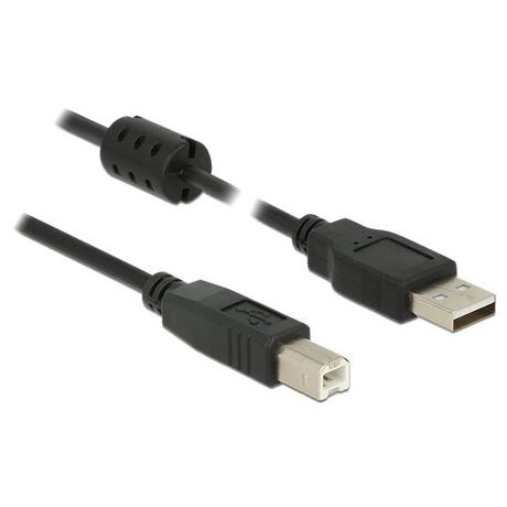 DeLock  3m, USB 2.0-A/USB 2.0-B USB Kabel USB A USB B Schwarz 