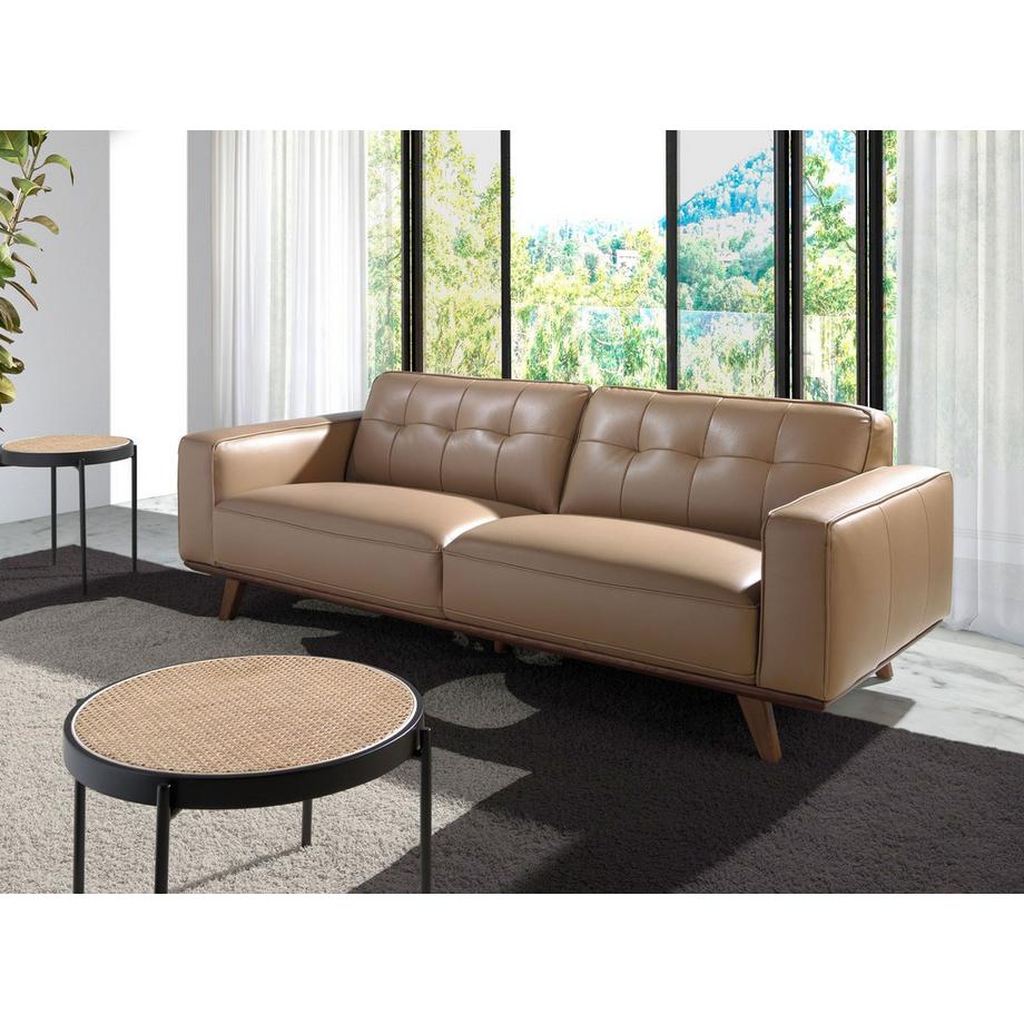 ANGEL CERDA Canapé 3 places Chester en cuir sable  