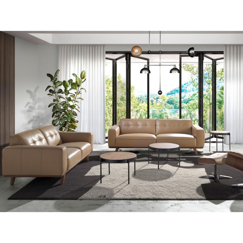 ANGEL CERDA Canapé 3 places Chester en cuir sable  