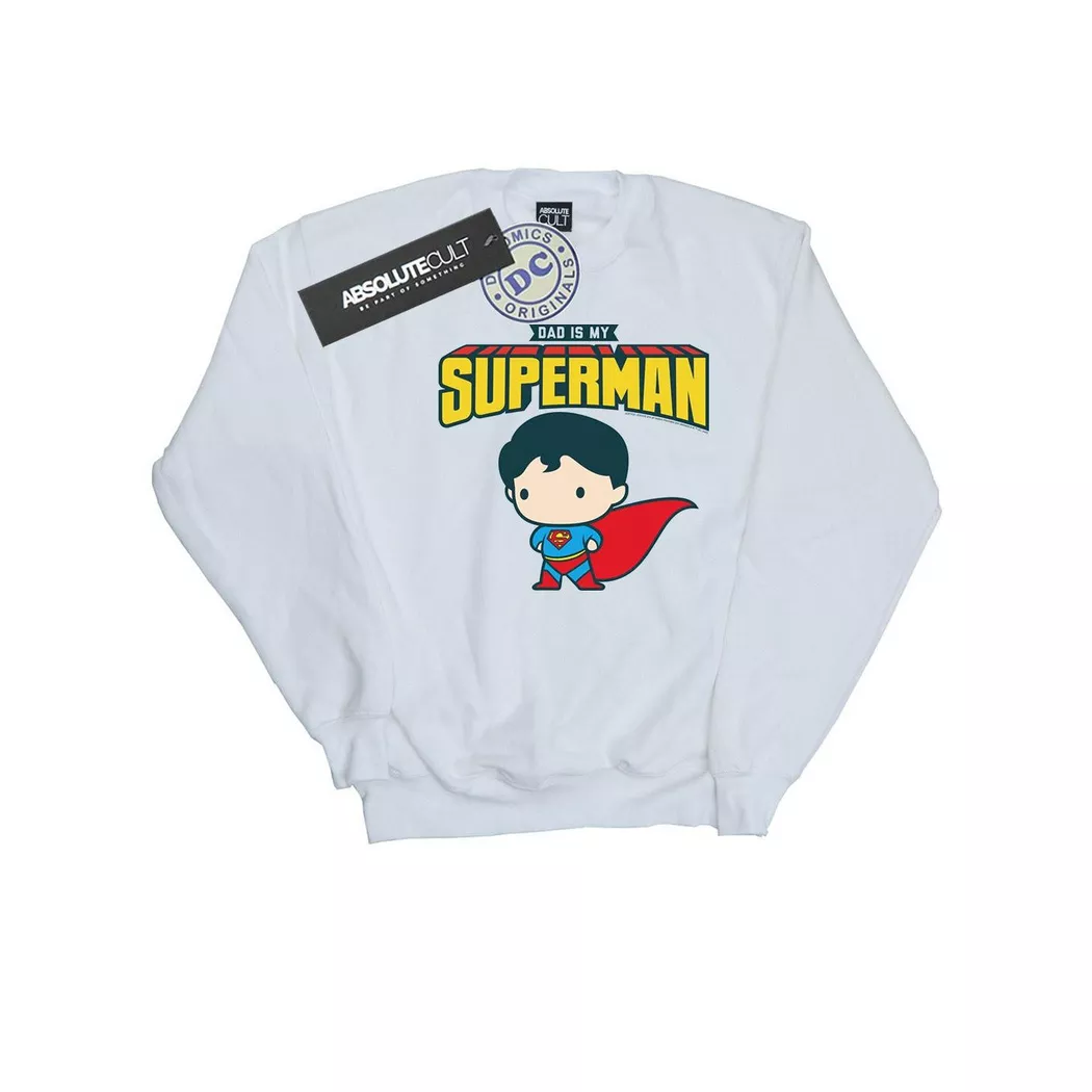 DC COMICS - My Dad Is Batman My Hero Sweatshirt, 140/146, Weiss