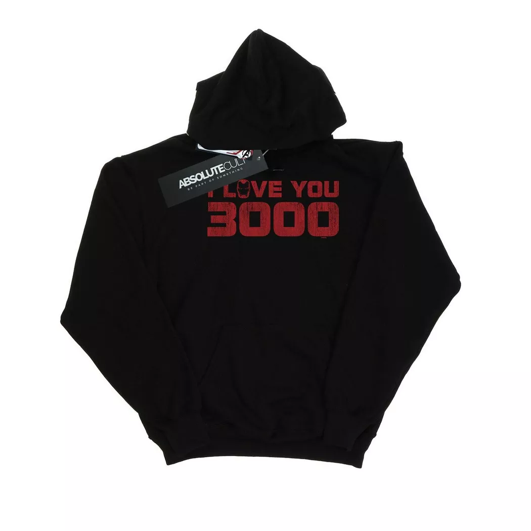 MARVEL - Avengers Endgame I Love You 3000 Kapuzenpullover, für Herren, Schwarz, Größe XXL