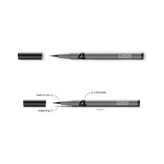 Gokos  Flüssig-Eyeliner mit weicher, flexibler Spitze 