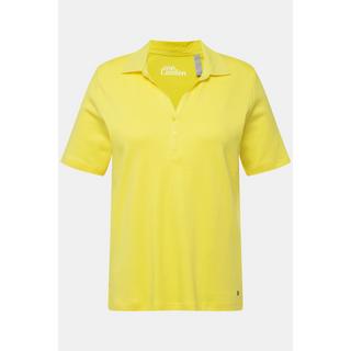 Ulla Popken  Maglia polo con abbottonatura e mezze maniche 