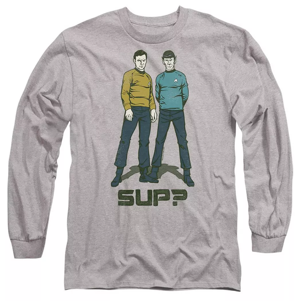 Star Trek - Sup TShirt, für Damen, Spacegrau, Größe S