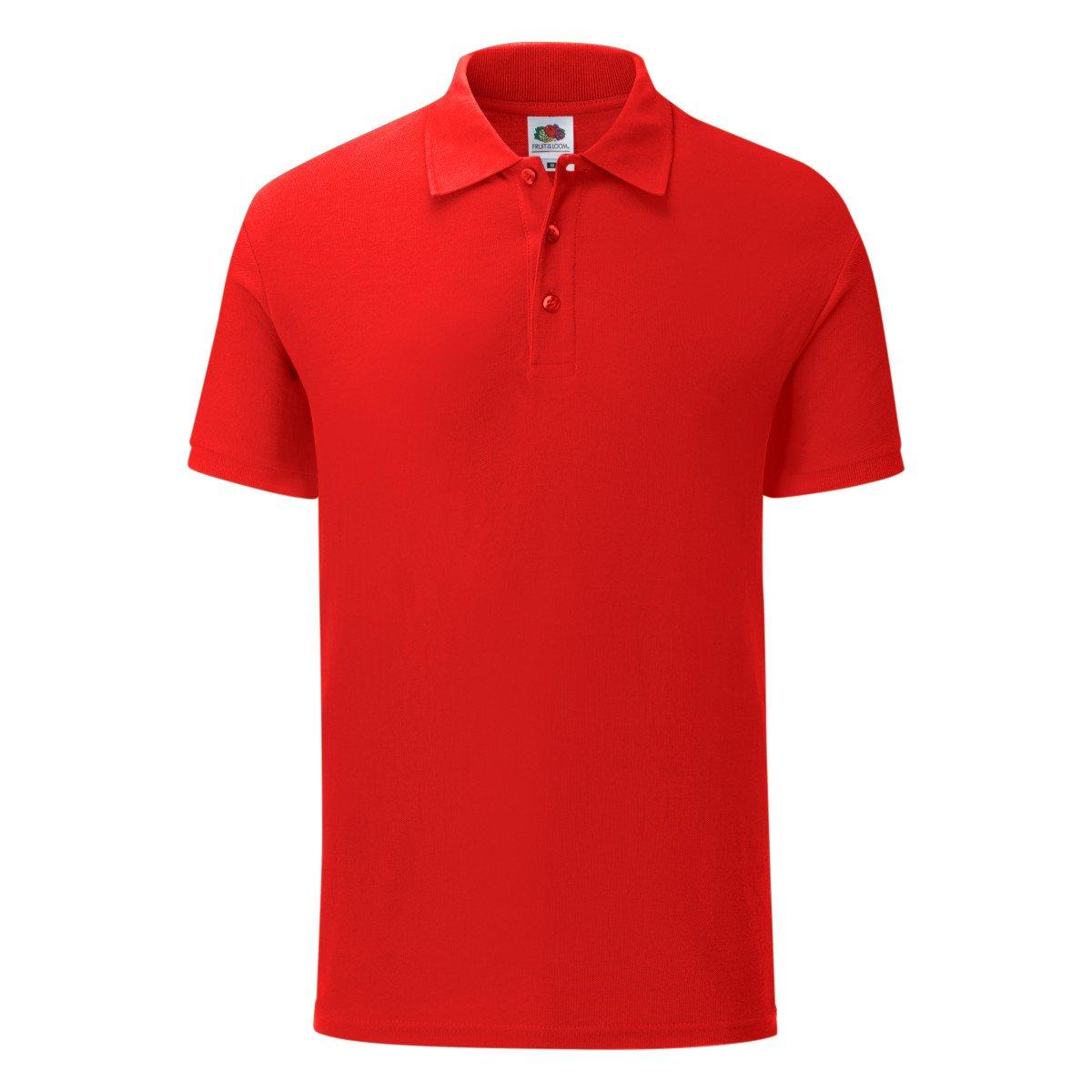 Image of Poloshirt Iconic Herren Rot Bunt XXL