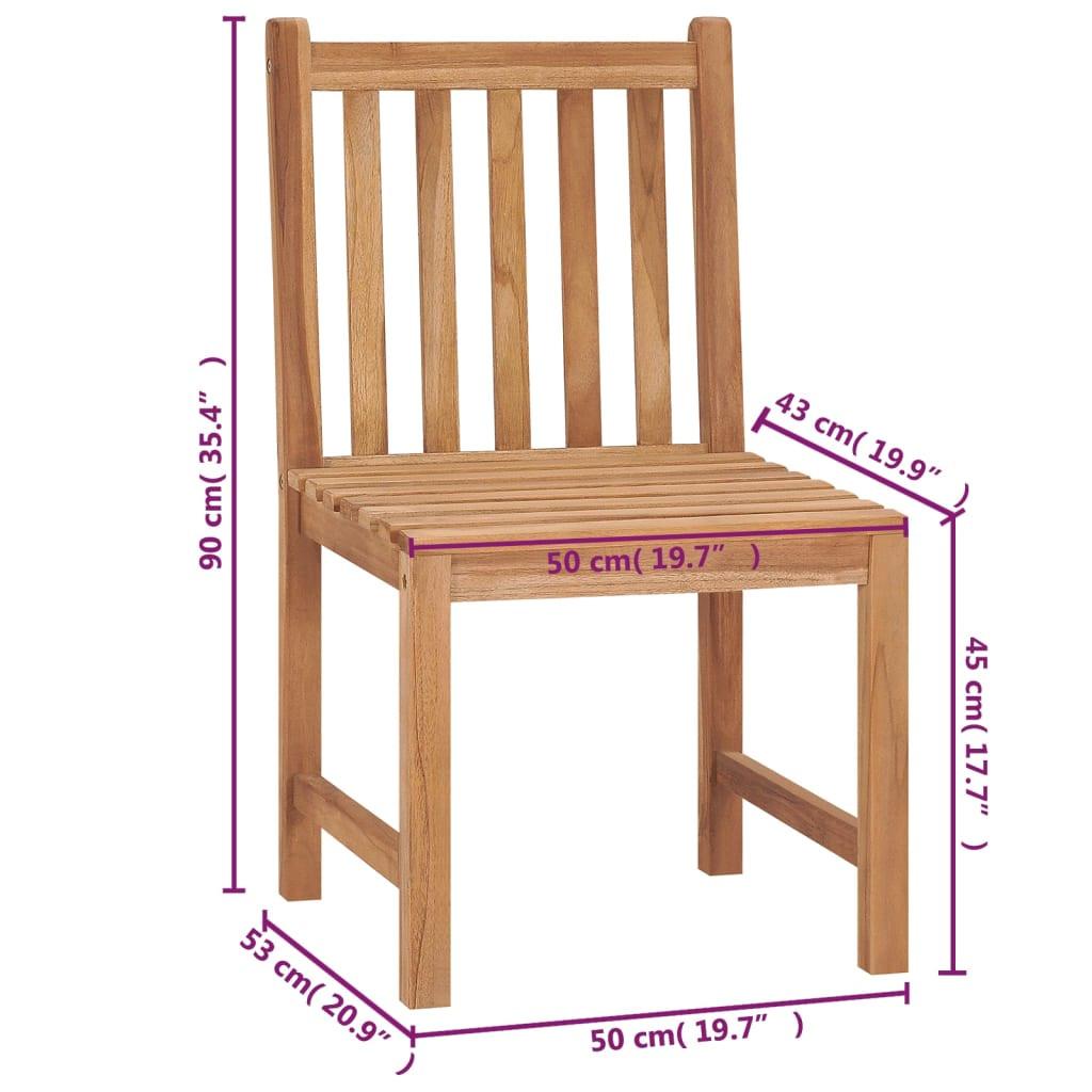 VidaXL Gartenstuhl holz  