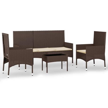 VidaXL Garten lounge set poly-rattan  