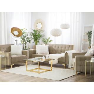 Beliani Wohnzimmer Set aus Samtstoff Modern ABERDEEN  