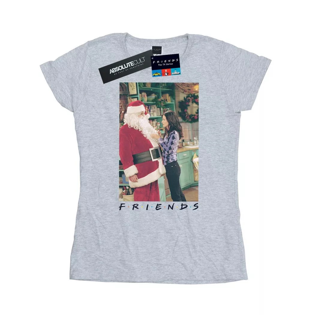 Friends - Chandler Claus TShirt, für Damen, Grau, Größe M