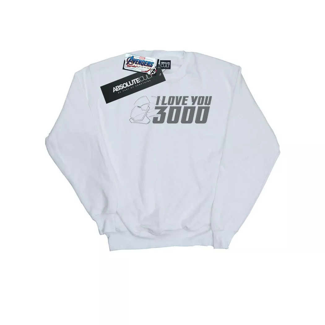 MARVEL - Avengers Endgame I Love You 3000 Sweatshirt, für Herren, Weiss, Größe XL