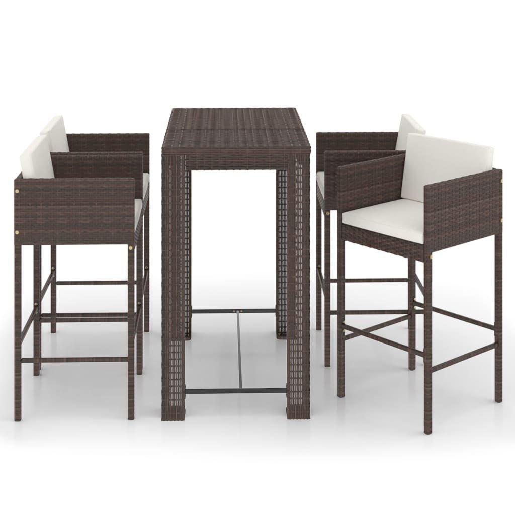 VidaXL Garten-bar-set poly-rattan  