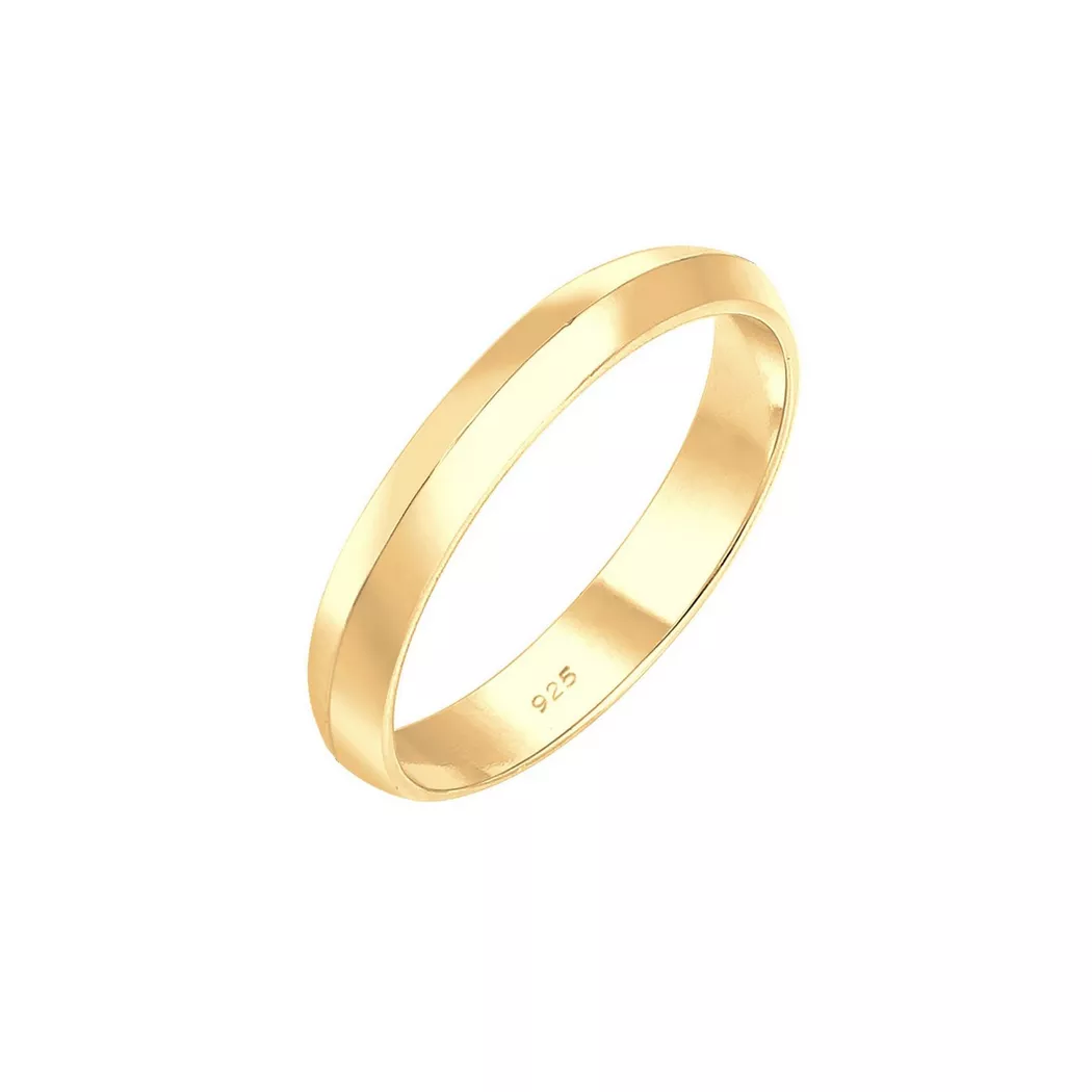 Elli - Ring Paaring Basic Trend Stapelring, 60mm, Gold